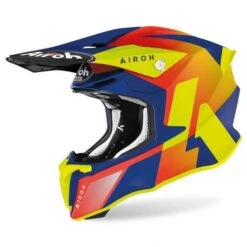 Airoh Twist 2.0 Lift Orange / Blue Cross Helmet
