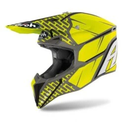 Airoh Wraap Idol Yellow / Grey Cross Helmet