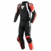 Dainese Avro 4 Leather 2-P Suit Black/Fluo-Red/White -Motorcycle Equip Sale Store dainese avro 4 black red white two piece suit 2 teiler overall combinaison 2 pieces traje tulum 1 2