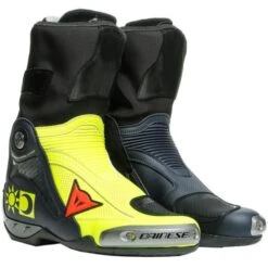 Dainese Axial D1 Replica Valentino Rossi Boots Black Yellow Blue
