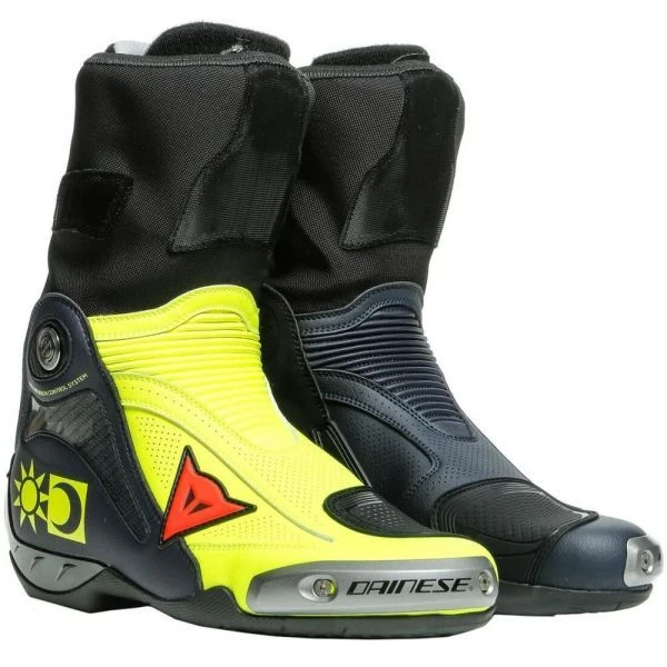Dainese Axial D1 Replica Valentino Rossi Boots Black Yellow Blue 3 Dainese Axial D1 Replica Valentino Rossi Boots Black Yellow Blue