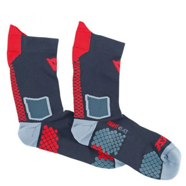 Dainese D-CORE MID SOCK BLACK/RED 3 Dainese D-CORE MID SOCK BLACK/RED