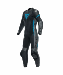 Dainese Grobnik Lady Leather 1PC Suit Perf. Black/Anthracite/Teal
