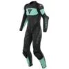 Dainese Imatra Lady Leather 1-PC Suit Perf. Black/Acqua-Green