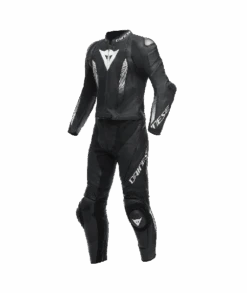 Dainese Laguna Seca 5 2PCS Leather Suit Black/Black/White