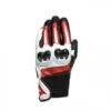 Dainese Mig 3 Unisex Leather Gloves Black/White/Lava-Red -Motorcycle Equip Sale Store dainese mig 3 unisex black white red motorcycle gloves handschuhe gants handschoenen eldivenleri guantes 1 1