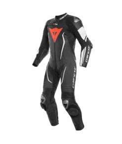 Dainese Misano 2 D-Air Perf. 1-P Suit Black-Black-White