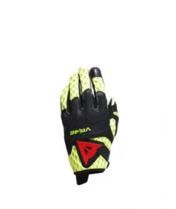 Dainese VR46 Talent Gloves Black/Fluo-Yellow/Fluo-Red