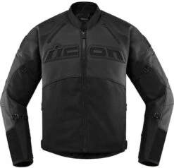 Icon Contra2 Leather Jacket Stealth