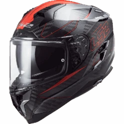 LS2 Challenger Carbon Fold Red