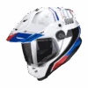 Scorpion ADF-9000 AIR DESERT White-Blue-Red -Motorcycle Equip Sale Store scorpion adf 9000 air desert white blue red full face helmet integralhelm casque integral kask casco integral 1 2