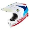Scorpion VX-22 Air Ares White-Blue-Red -Motorcycle Equip Sale Store scorpion vx 22 air ares white blue red cross helmet helm casque kask casco 1 2