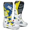 Sidi Atojo SRS Yellow-Fluo White Blue -Motorcycle Equip Sale Store sidi atojo srs yellow fluo white blue boots stiefel bottes botas laarzen www.motorgearstore.com 1 1 1